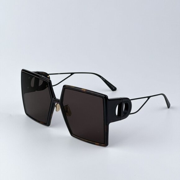 Dior Women BRAND NEW Sunglasses Metal Havana Grey Mirror 30MONTAIGNE SU 20A5 - Picture 1 of 11